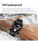 KR86 1.95-inch AMOLED Screen Smart Watch Health Monitoring Sports Watch Support Bluetooth Call - Black+Silicone Strap