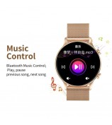 CY19 1.32 inch AMOLED Screen Bluetooth Call Ultra-Thin Women Health Monitoring Smart Watch - Pink