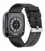 ET593 ECG Bluetooth Call Sports Watch Body Temperature Health Monitoring Smart Watch - Black