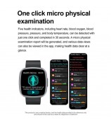 ET593 ECG Bluetooth Call Sports Watch Body Temperature Health Monitoring Smart Watch - Black
