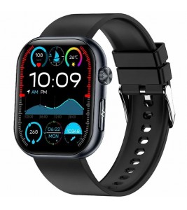 ET587 Bluetooth Call Sports Watch Body ECG Temperature Health Monitoring AMOLED Screen Smart Watch - Black