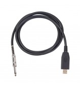 USB Guitar Cable USB 2.0 Interface Male to 1/4 Inch TS(6.35)Jack Connector Cord Electric Guitar Audio Cable US48S [2M]