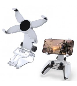 DOBE X Shape Phone Clamp Stand Holder with Adjustable Stand for Sony PlayStation 5 Controller