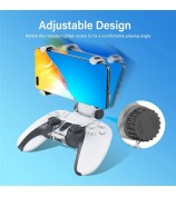 DOBE X Shape Phone Clamp Stand Holder with Adjustable Stand for Sony PlayStation 5 Controller