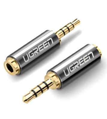 UGREEN 2.5mm Male to 3.5mm Female Stereo Audio Headphone Jack Converter Gold Plated Audio Adapter