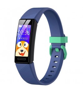 Y99C 0.96 inch Children Smart Watch IP68 Waterproof Sports Bracelet Multifunctional Health Watch with Step Count/Sleep/Heart Rate Monitoring - Blue