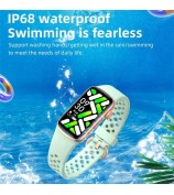 H91 1.47 inch HD Screen Smart Watch Multi-Sport Mode Fitness Bracelet Waterproof Health Watch with Heart Rate / Blood Oxygen Monitoring - Black