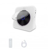 KECAG KC-806C Home CD Player Repeat Function Bluetooth Player with LED Display Support CD, CDR, CD-RW, MP3-CD, WMA-CD (Not Support TV) - White / US Plug
