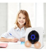KECAG KC-806C Home CD Player Repeat Function Bluetooth Player with LED Display Support CD, CDR, CD-RW, MP3-CD, WMA-CD (Not Support TV) - White / US Plug