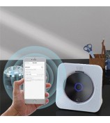 KECAG KC-806C Home CD Player Repeat Function Bluetooth Player with LED Display Support CD, CDR, CD-RW, MP3-CD, WMA-CD (Not Support TV) - White / US Plug