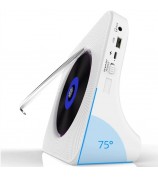 KECAG KC-806C Home CD Player Repeat Function Bluetooth Player with LED Display Support CD, CDR, CD-RW, MP3-CD, WMA-CD (Not Support TV) - White / US Plug