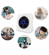 KECAG KC-806C Home CD Player Repeat Function Bluetooth Player with LED Display Support CD, CDR, CD-RW, MP3-CD, WMA-CD (Not Support TV) - White / US Plug