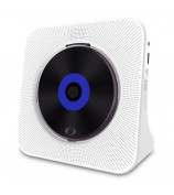 KECAG KC-806C Home CD Player Repeat Function Bluetooth Player with LED Display Support CD, CDR, CD-RW, MP3-CD, WMA-CD (Not Support TV) - White / US Plug