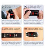 E600 1.47" HD Smart Watch Blood Glucose / Oxygen / Pressure Heart Rate Monitoring Waterproof Sports Bracelet with Silicone Strap - Black