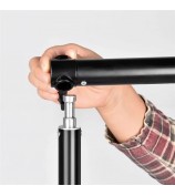 3m 3 Section Telescopic Aluminum Alloy Background Support Cross Arm Crossbar for Background Cloth Frame