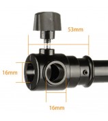 3m 3 Section Telescopic Aluminum Alloy Background Support Cross Arm Crossbar for Background Cloth Frame