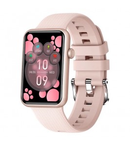 HT5pro 1.57" HD Full Touch Screen Smart Watch Aluminum Alloy Case Bluetooth Talking Electric Bracelet - Pink