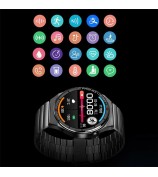 REMAX Watch9 Smart Watch Multiple Health Monitoring Sports Bracelet with Wireless Voice Calls - Metal Strap