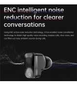 N18 2-in-1 Headset Smart Watch with Earbuds 1.53'' Screen Heart Rate Blood Pressure Fitness Tracker 4GB FLASH Memory - Black