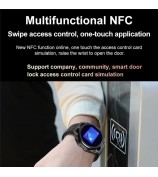 N18 2-in-1 Headset Smart Watch with Earbuds 1.53'' Screen Heart Rate Blood Pressure Fitness Tracker 4GB FLASH Memory - Black
