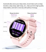 LX01 1.39" Smart Watch Bluetooth Call IP67 Waterproof Sports Watch Fitness Bracelet with Health Monitoring - Pink