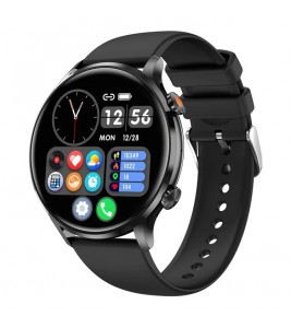 MX40 1.39" Bluetooth Smart Watch with Women Cycle, Heart Rate, Blood Pressure Monitoring Multi-Sport Smart Bracelet - Black / Black