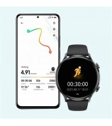 MX40 1.39" Bluetooth Smart Watch with Women Cycle, Heart Rate, Blood Pressure Monitoring Multi-Sport Smart Bracelet - Black / Black