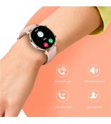 MX40 1.39" Bluetooth Smart Watch with Women Cycle, Heart Rate, Blood Pressure Monitoring Multi-Sport Smart Bracelet - Black / Black
