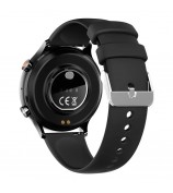 MX40 1.39" Bluetooth Smart Watch with Women Cycle, Heart Rate, Blood Pressure Monitoring Multi-Sport Smart Bracelet - Black / Black