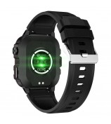 QX11 1.96-inch Display Smart Watch Bluetooth Talk Outdoor Waterproof Anti-Drop Sports Bracelet for Men - Black