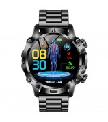 ET482 1.43" AMOLED Smart Watch Bluetooth Call, ECG Sports Bracelet with Steel Strap