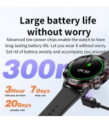 ET482 1.43" AMOLED Smart Watch Bluetooth Call, ECG Sports Bracelet with Steel Strap