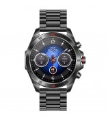 NX1 Pro Luxury Metal Business Smart Watch Health Monitoring Bluetooth Calling Waterproof Sports Watch - Black