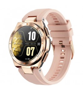 NX17 1.19-inch AMOLED Women Waterproof Bluetooth Calling Smart Watch Fitness Tracker Smart Bracelet - Pink