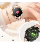 NX17 1.19-inch AMOLED Women Waterproof Bluetooth Calling Smart Watch Fitness Tracker Smart Bracelet - Pink