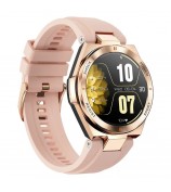 NX17 1.19-inch AMOLED Women Waterproof Bluetooth Calling Smart Watch Fitness Tracker Smart Bracelet - Pink