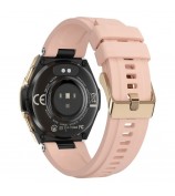 NX17 1.19-inch AMOLED Women Waterproof Bluetooth Calling Smart Watch Fitness Tracker Smart Bracelet - Pink