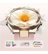 NX17 1.19-inch AMOLED Women Waterproof Bluetooth Calling Smart Watch Fitness Tracker Smart Bracelet - Pink