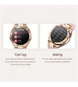 NX17 1.19-inch AMOLED Women Waterproof Bluetooth Calling Smart Watch Fitness Tracker Smart Bracelet - Pink