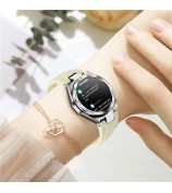 NX17 1.19-inch AMOLED Women Waterproof Bluetooth Calling Smart Watch Fitness Tracker Smart Bracelet - Pink