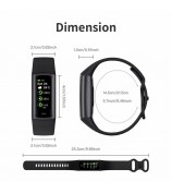 C68 1.1" Smart Bracelet Slim Fitness Watch with Heart Rate Health Monitoring  - Starlight