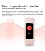 C80 1.1-Inch Screen Smart Bracelet Blood Oxygen Monitoring Watch (Touch Control) - Starlight