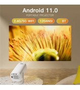 S40 1024*600P Android 11 WiFi6 Bluetooth Smart Projector Home Theater Projector Support 4K Video - US Plug