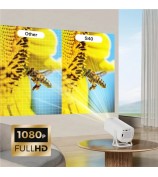 S40 1024*600P Android 11 WiFi6 Bluetooth Smart Projector Home Theater Projector Support 4K Video - US Plug