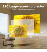 S40 1024*600P Android 11 WiFi6 Bluetooth Smart Projector Home Theater Projector Support 4K Video - US Plug