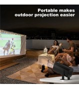 P30 Mini Projector Android 11 WiFi 6 4K 1080P Bluetooth 5.0 Home Cinema Portable Projector - Black / US Plug