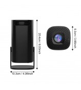 P30 Mini Projector Android 11 WiFi 6 4K 1080P Bluetooth 5.0 Home Cinema Portable Projector - Black / US Plug