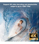 P30 Mini Projector Android 11 WiFi 6 4K 1080P Bluetooth 5.0 Home Cinema Portable Projector - Black / US Plug