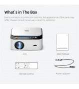 AUN Z5S Portable Full HD Home Cinema 1080P Android Video Projector 4K Movie Decode 3D Mini Smart Theater - US Plug