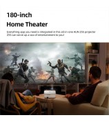 AUN Z5S Portable Full HD Home Cinema 1080P Android Video Projector 4K Movie Decode 3D Mini Smart Theater - US Plug